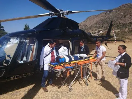 Gobierno de Puebla pone a disposición helicóptero Agusta para servicios de emergencia