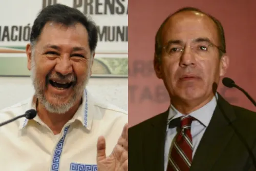 Te reto a debatir licenciado en fraudes y alcoholes: Noroña a Calderón