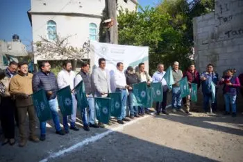 Inician autoridades federales, estatales y municipales construcción del colector sanitario en Texmelucan