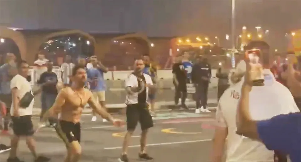 Pelea entre mexicanos y argentinos