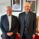 Víctor Sánchez Espinosa, administrador apostólico de la Arquidiócesis de Puebla, y Jorge Carlos Patrón Wong, próximo arzobispo de Puebla. Foto: Especial