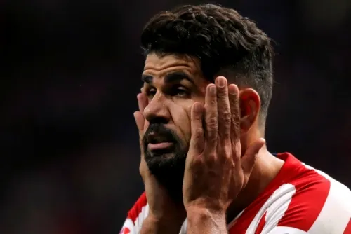 Diego Costa podría ser baja indefinida en el Atlético Madrid por hernia cervical