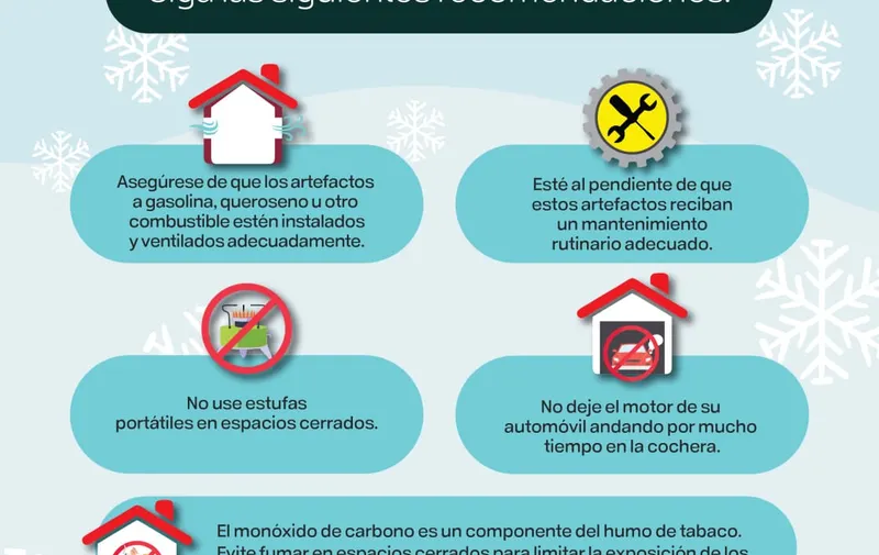 Emite Salud recomendaciones para evitar intoxicaciones por monóxido de carbón