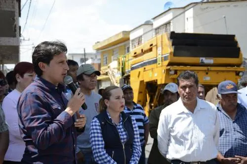 Inicia edil de San Pedro Cholula obras en Avenida Hidalgo