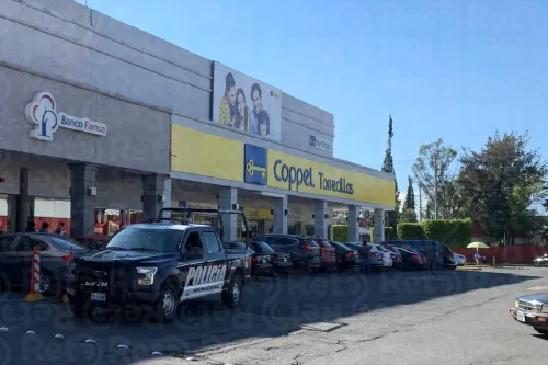 Par de ladrones dan golpe en Coppel Torrecillas