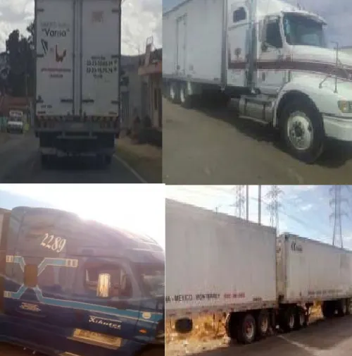 Policía Estatal recuperó tres vehículos y tres cajas secas con reporte de robo