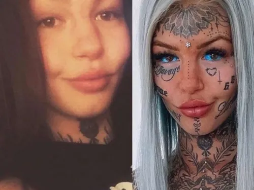 Influencer queda ciega tras tatuarse los ojos de azul