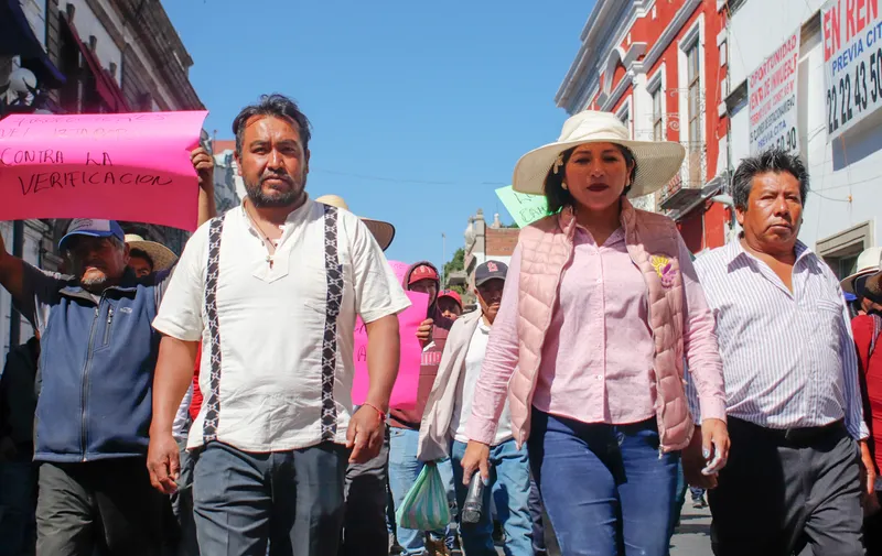 Protestas Frente de Pueblos Productores de Legumbres y Hortalizas de Cholula