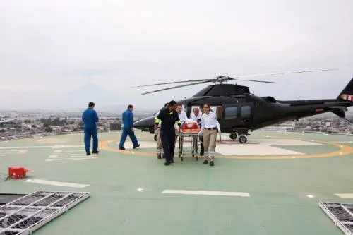 En un mes Helicóptero Agusta realiza más de 30 traslados para atender emergencias médicas