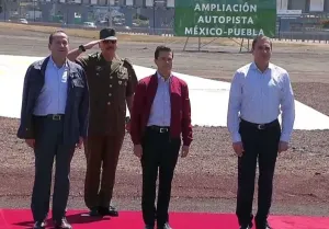 EPN y RMV, inauguran la ampliación de la autopista México-Puebla