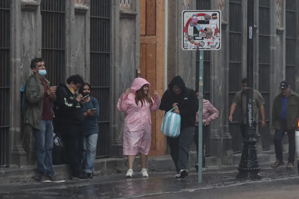 Intensa lluvia con granizo