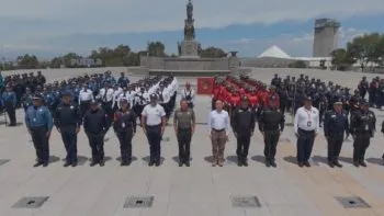 Más de mil 300 policías estatales se alistan para las fiestas patrias en Puebla