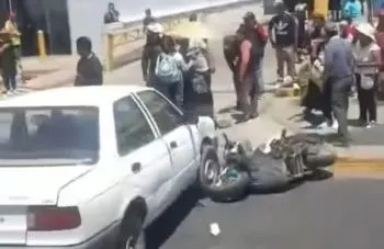 Motociclista perdió la vida tras ser arrollado en Amozoc