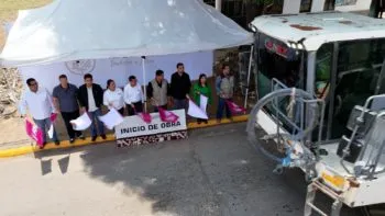 Cuautlancingo inicia rehabilitación de calle Remedios con apoyo de Pemex