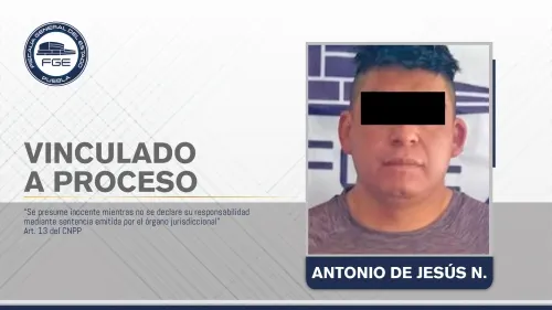 Fiscalía Puebla obtuvo vinculación a proceso de presunto feminicida