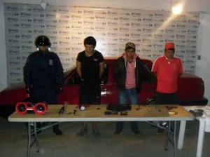 Uniformados de la SSPTM aseguran a tres sujetos por diversos delitos
