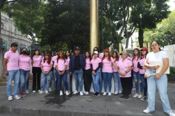 Comerciantes establecidos del Centro Histórico de Puebla exigen la liberación de Pavel Tobón