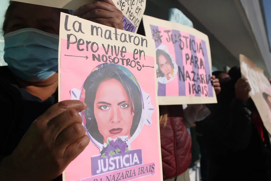 #JusticiaParaNazaria, protestan en Casa de Justicia familiares