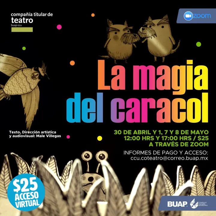 La compañía de teatro Buap CCU estrena la obra “La Magia del Caracol”