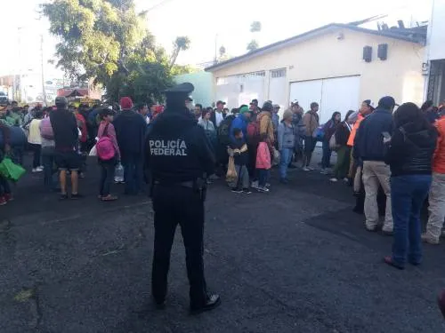 Llega a la capital poblana un contingente de la Caravana de Migrantes