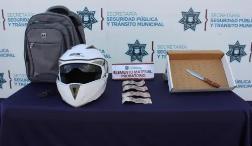 Detuvieron fuerzas municipales de Puebla a hombre por robo a gasolinera