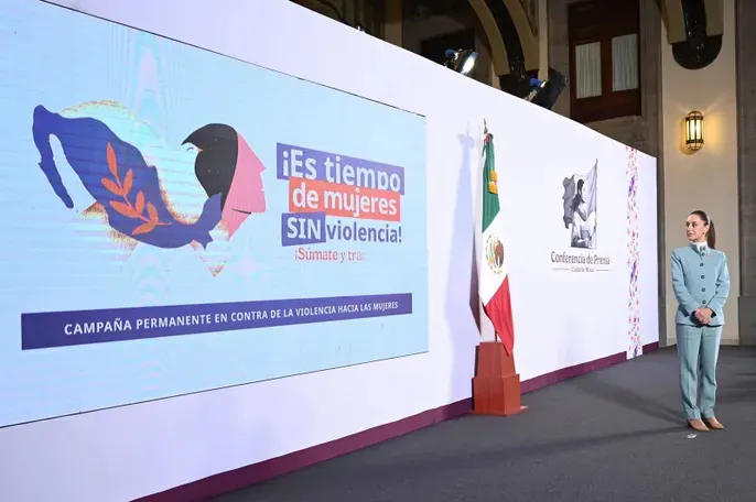 Claudia Sheinbaum presenta campaña permanente: ¡Es tiempo de mujeres sin violencia! ¡Súmate y transforma!