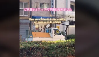 Camioneta de “fierro viejo” llega hasta Japón; TikToker muestra cómo es