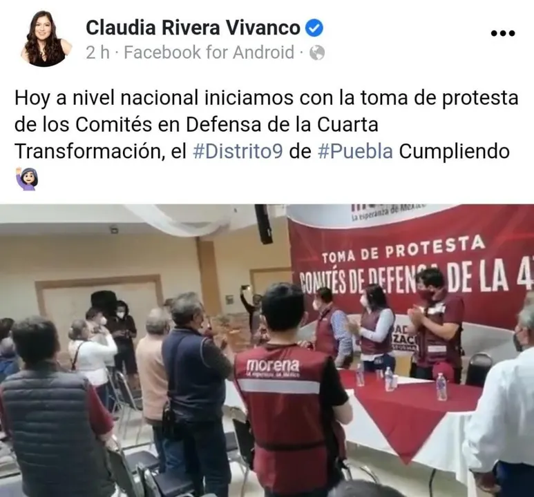 Tras paso por Comuna, CRV defenderá  mandato de AMLO en distrito 9